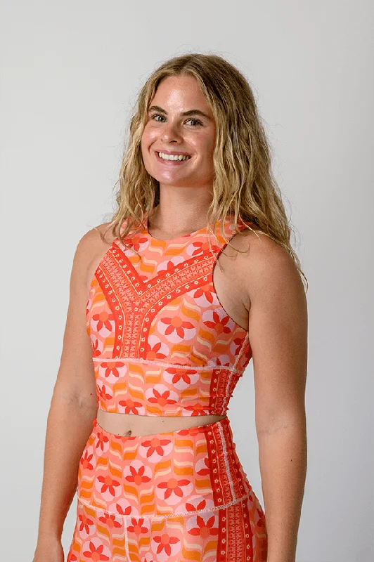 Protein Yoga Bar with Whole Nuts -Free Range Sports Bra - Peach Out