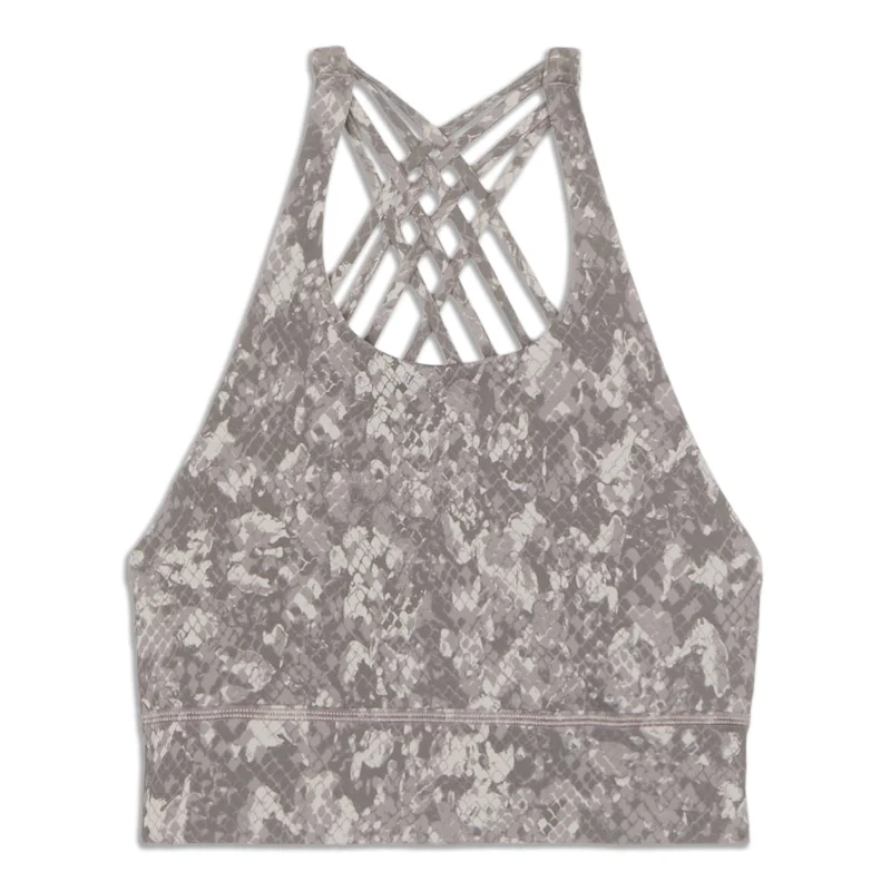 Yoga Bar with Organic Acai -Free To Be High-Neck Longline Bra - Wild - Resale