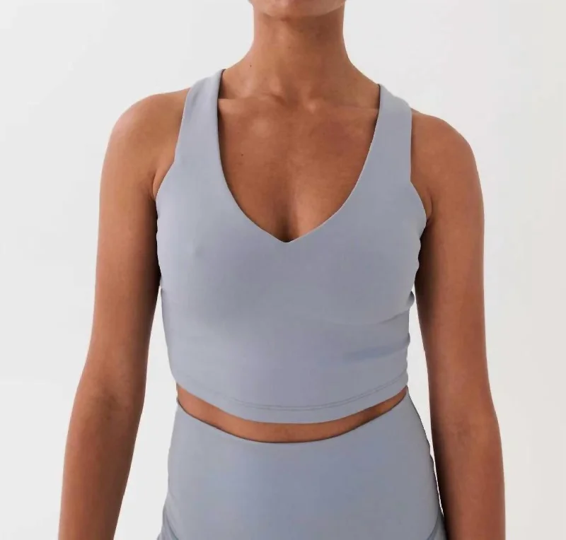 Yoga Bar with Plant-Based Prebiotics -Full Count Sports Bra In Quarry