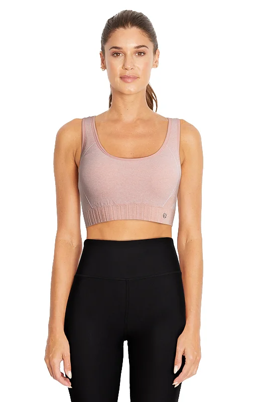 Yoga Bar with Beets -Geo Mesh Seamless Bra