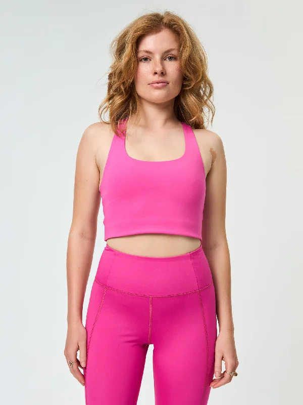 Yoga Bar for Pre-Workout Fuel -Girlfriend Collective Paloma Bra - Ultraviolet