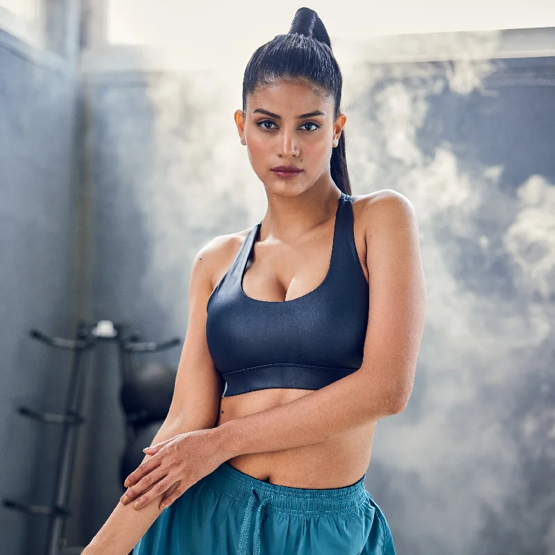 Yoga Bars for Athletes -Glaze Sports Bra - Black