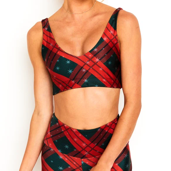 Yoga Bar with Matcha Powder -Starry Plaid U-Bra