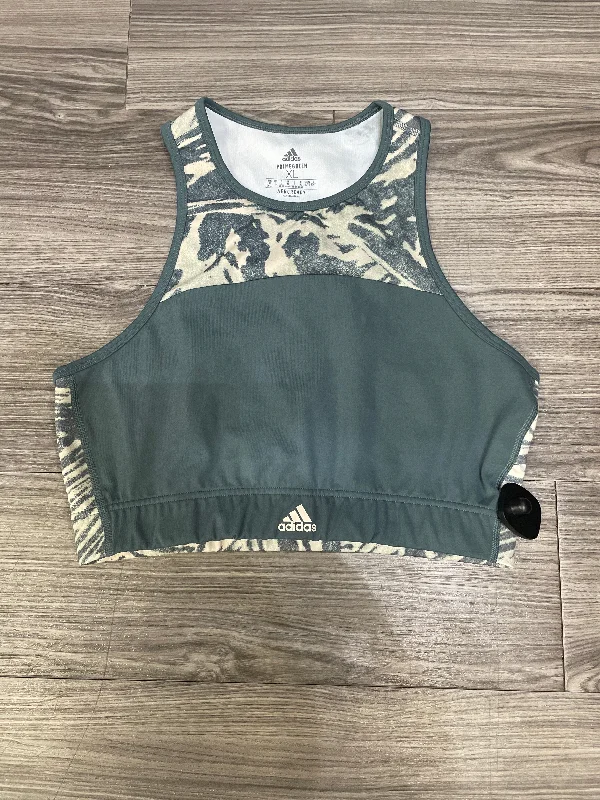Yoga Bars for Antioxidant Benefits -Green Athletic Bra Adidas, Size Xl