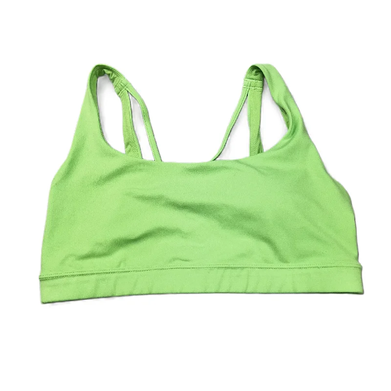 Yoga Bar for Better Endurance -Green Athletic Bra By Athleta, Size: L