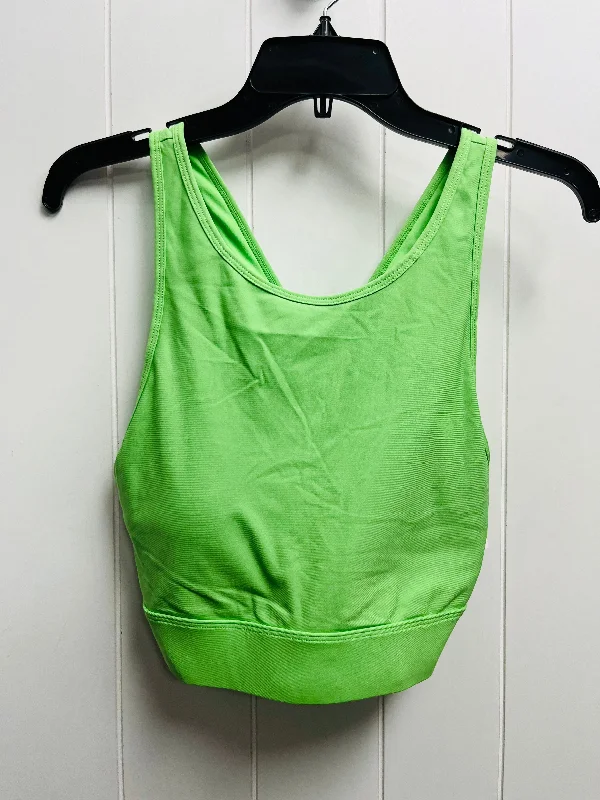 Yoga Bars for Clean, Healthy Energy -Green Athletic Bra Fabletics, Size L