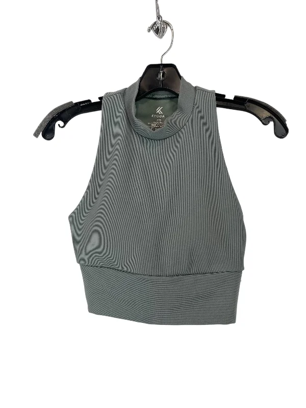 Yoga Bar for Busy Lifestyles -Green Athletic Bra Kyodan, Size S