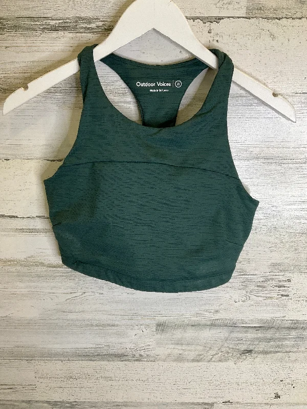 Yoga Bar for Low Glycemic Index -Green Athletic Bra Outdoor Voices, Size M