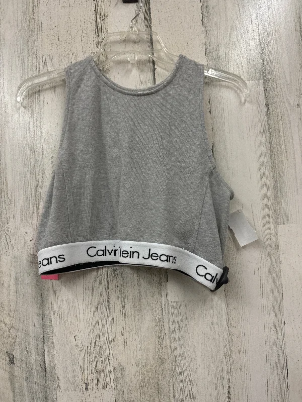 Yoga Bar for Muscle and Recovery -Grey Athletic Bra Calvin Klein, Size L