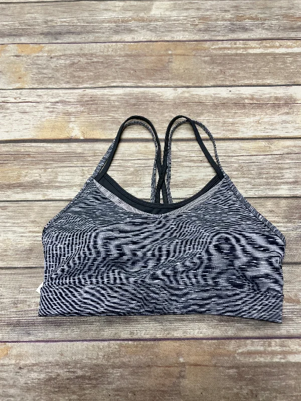 Yoga Bar with Raw Ingredients -Grey Athletic Bra Zyia, Size L