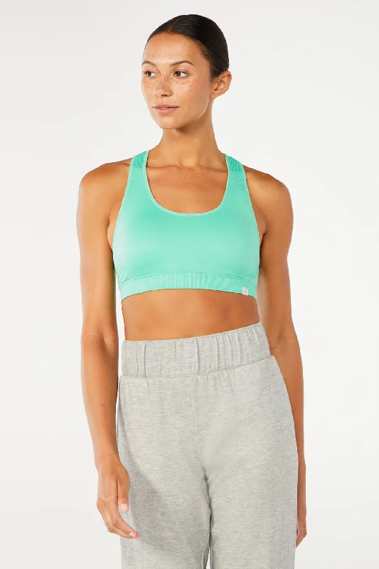 Yoga Bar with Peaches -Haley Seamless Bra (Jade Cream)