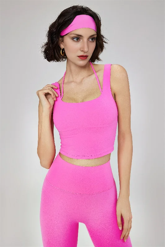 Yoga Bars for Balanced Nutrition -Halter Scoop Neck Bra