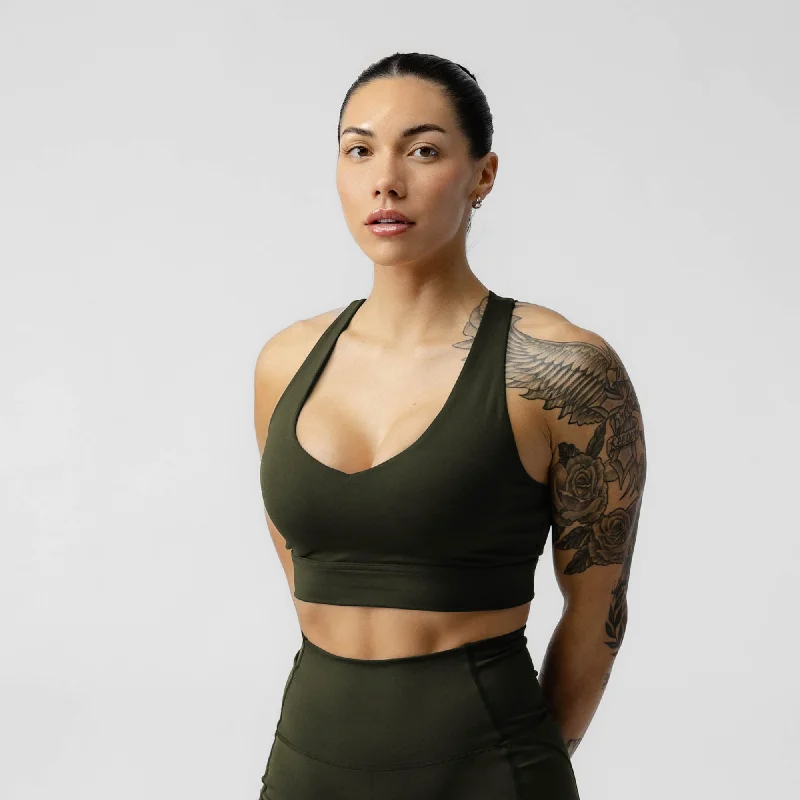 Yoga Bar with Vanilla Flavor -Harmony Bra - Forest Green