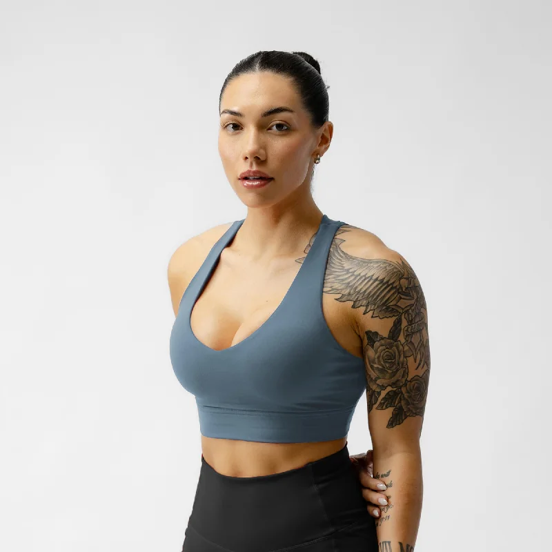Protein-Rich Yoga Bars for Fitness -Harmony Bra - Pale Blue