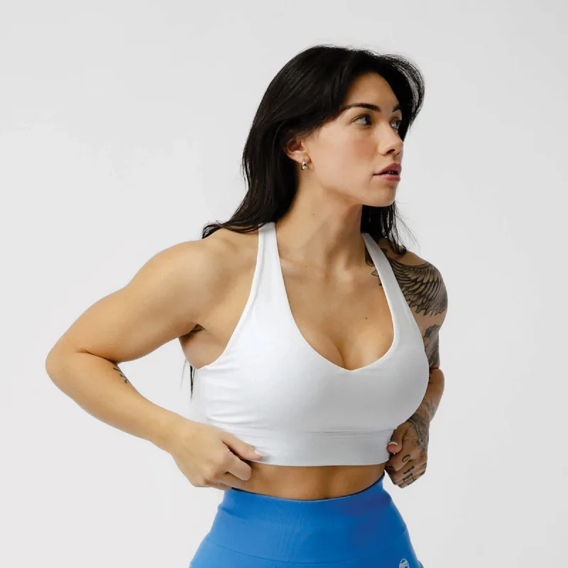 Yoga Bars with Plant Collagen -Harmony Bra - White