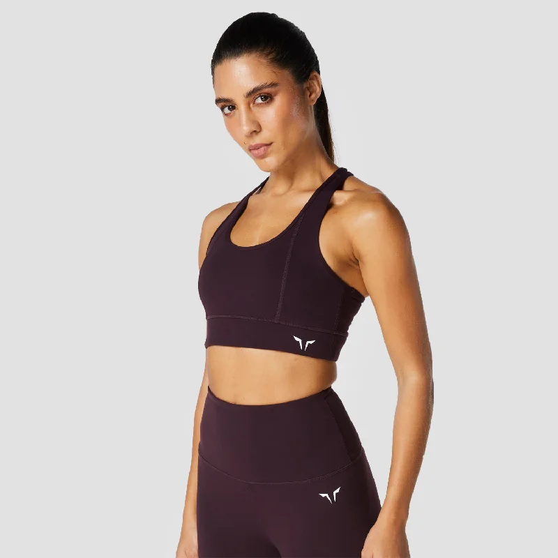Yoga Bars with Protein and Omega-3 -Hera Performance Bra - Burgundy