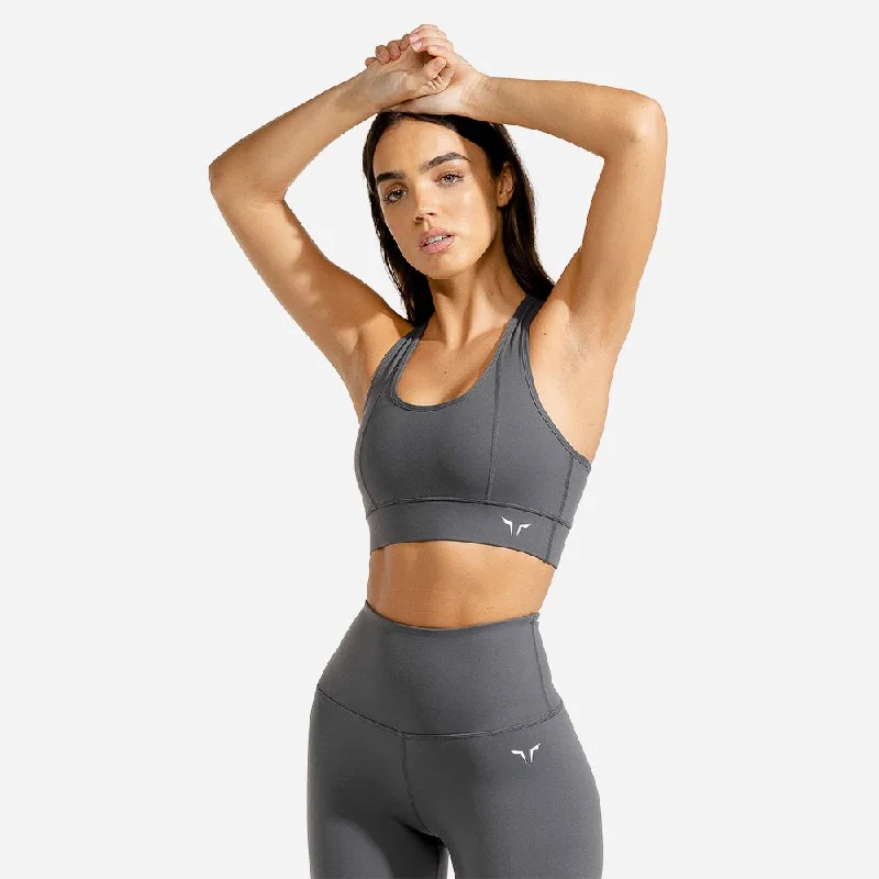Yoga Bars with Adaptogens -Hera Performance Bra - Charcoal