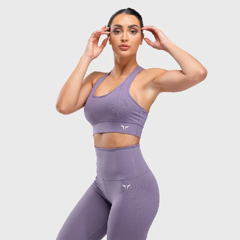 Plant-Based Protein Yoga Bars -Hera Performance Bra - Purple