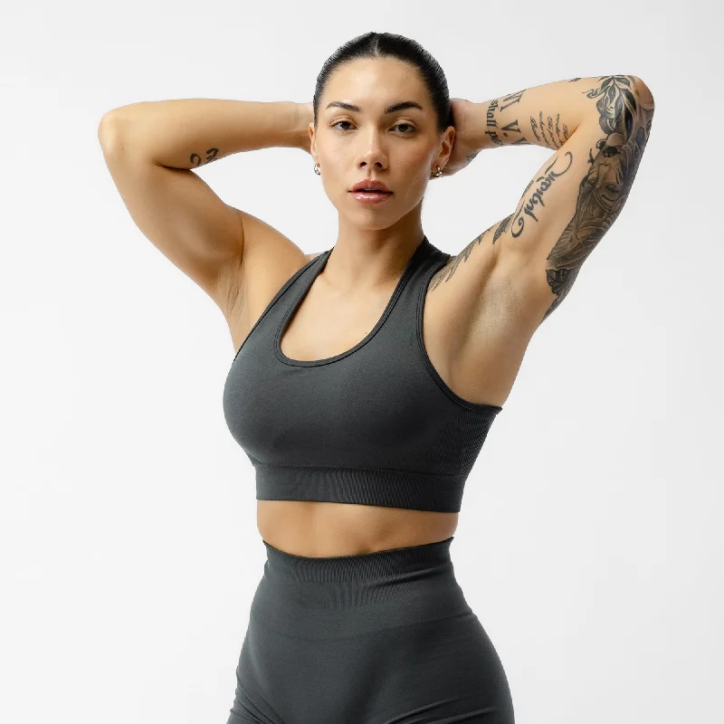 Yoga Bars for Balanced Nutrition -Heritage Bra - Charcoal