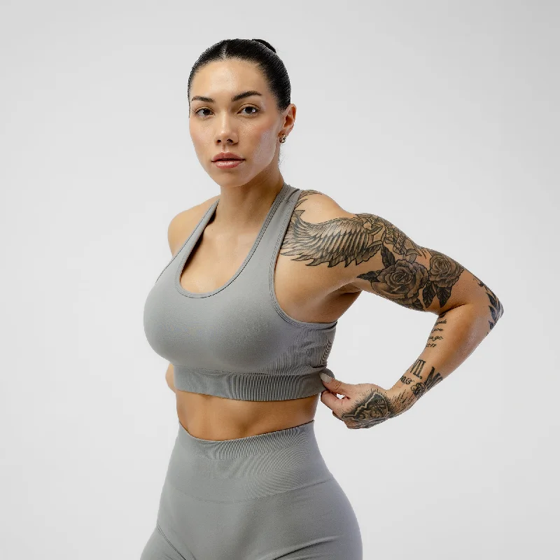 Yoga Bar with No Artificial Flavors -Heritage Bra - Overcast