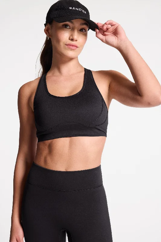 Yoga Bar with Healthy Omega-3 Fats -High Impact Bra - Black
