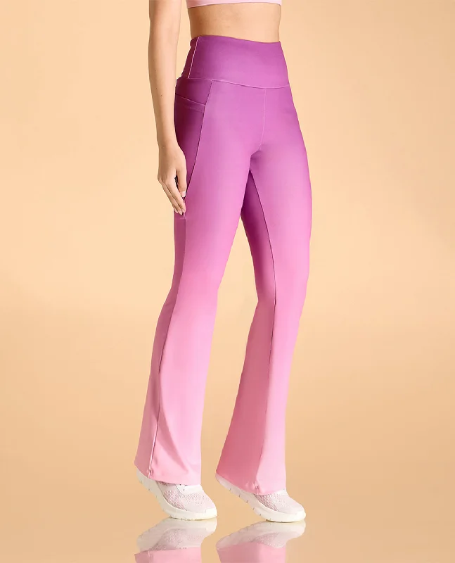 Yoga Bar with Mango for Tropical Flavor -High-Rise Ombre Flare Pants in Second SKN