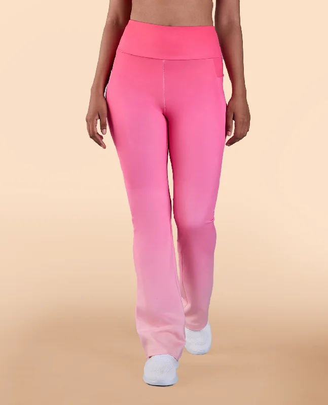 Yoga Bar with Mango and Coconut -High-Rise Ombre Flare Pants in Second SKN