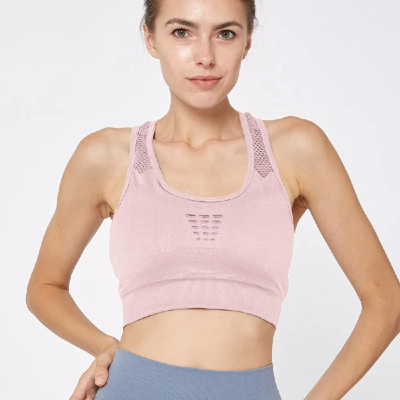 Yoga Bar with Flaxseed -Hollowed Out Shockproof Sports Bra