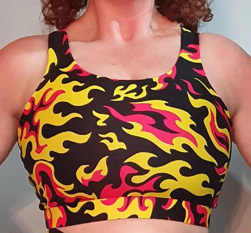 Yoga Bar with Turmeric for Inflammation -HI Sports Bra - Hot Stuff