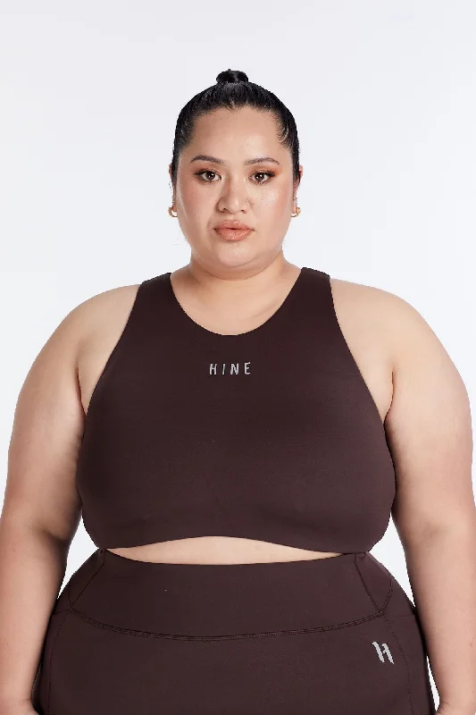 Yoga Bar with Superfood Ingredients -HYBRID PERFORMANCE SPORTS BRA ESPRESSO