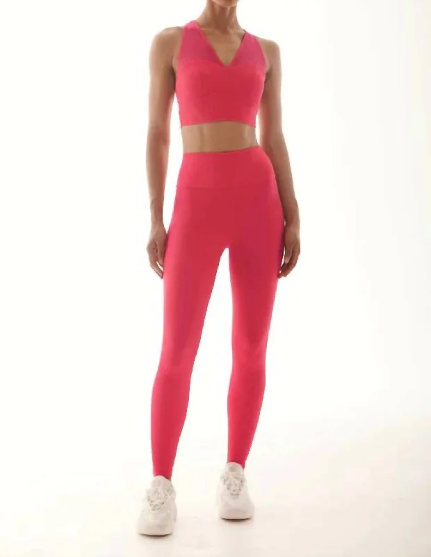 Yoga Bar with Matcha for Calm Energy -Hypnotic Mesh Block Bra In Jazz