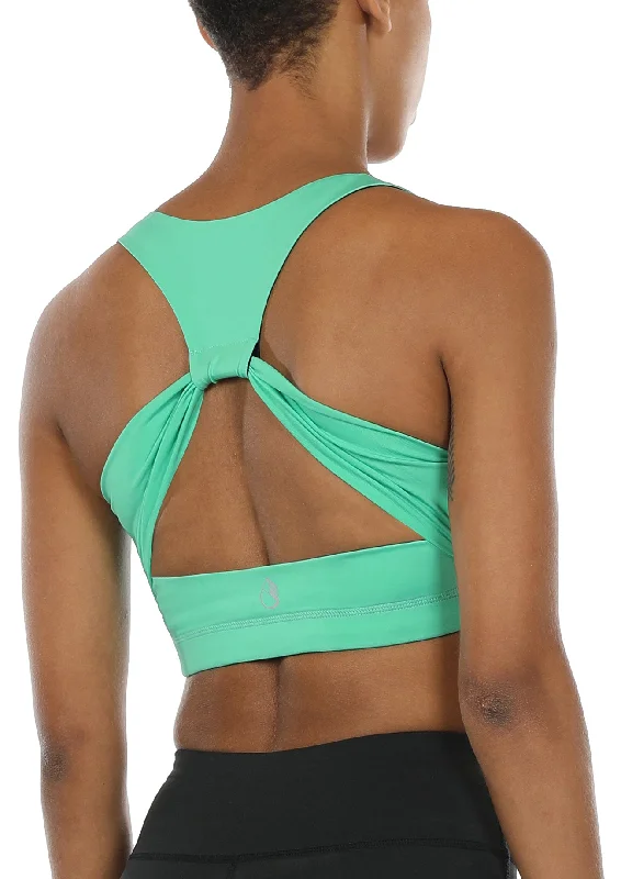 Nutrient-Rich Yoga Bars -B09 icyzone Women's Workout Yoga Clothes Activewear Printed Racerback Sports Bras