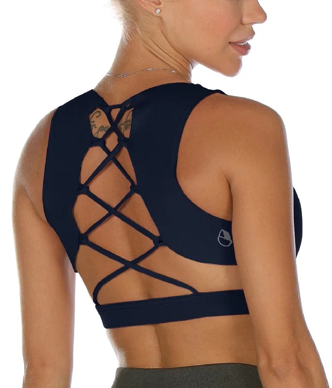 High-Energy Protein Yoga Bars -B5 icyzone Women's Workout Yoga Clothes Activewear Printed Racerback Sports Bras