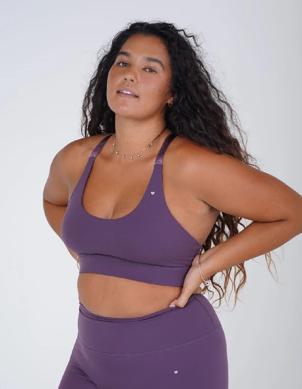 Yoga Bar with Organic Fruit -Impact Sports Bra - Aurora