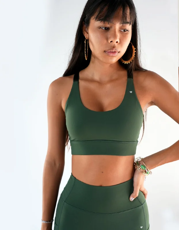 Yoga Bar for Optimal Recovery -Impact Sports Bra - Eden