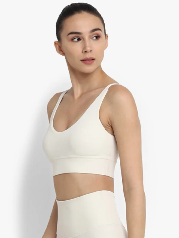 Yoga Bar for Post-Yoga Snack -Ivory Inspire Sports Bra