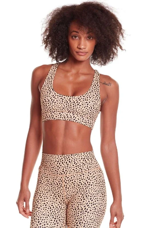 Yoga Bars for Athletes -Kavala Collective Balian Bra - Leopard