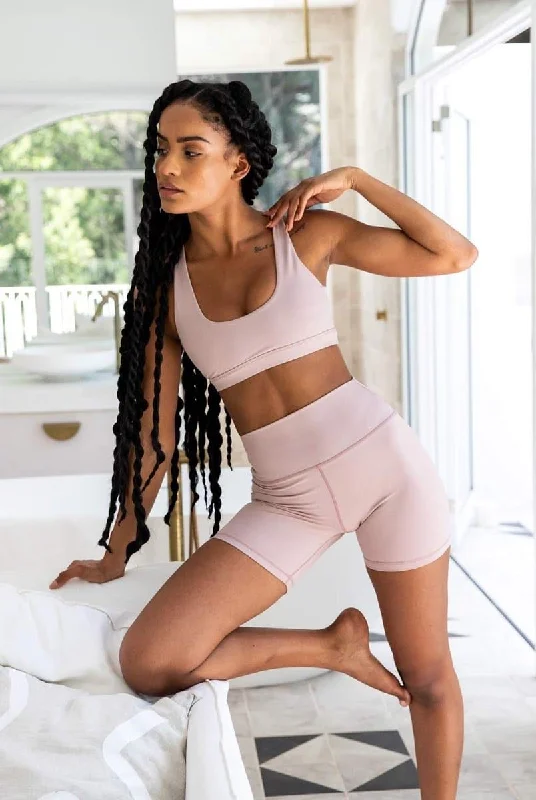 Yoga Bar with Sweet Potatoes -Kavala Watu Crop Bra - Desert Mauve