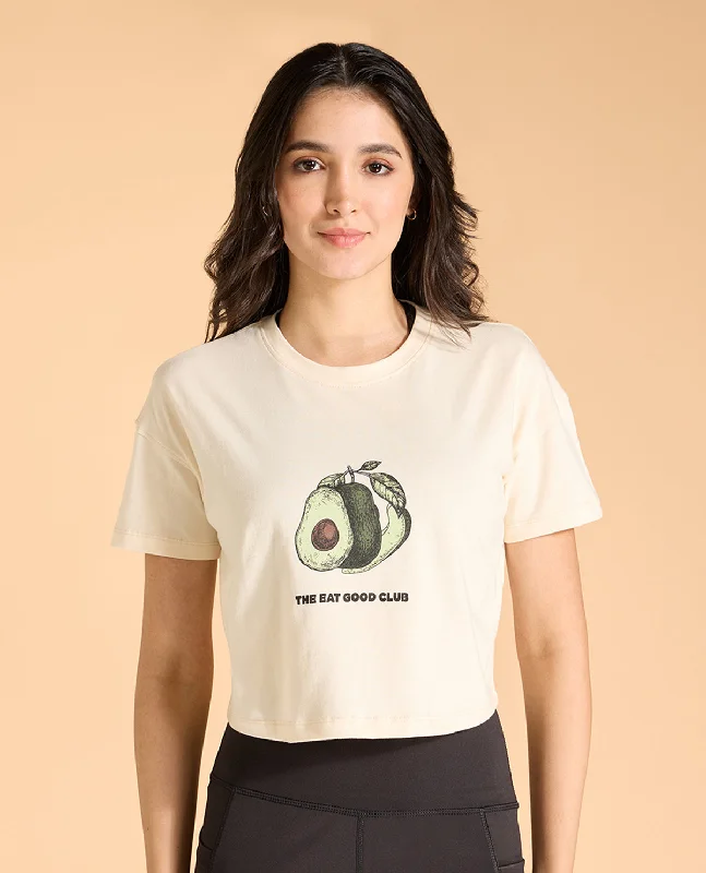 Yoga Bar for Healthy Snack Options -Avocado Cropped Cotton Top