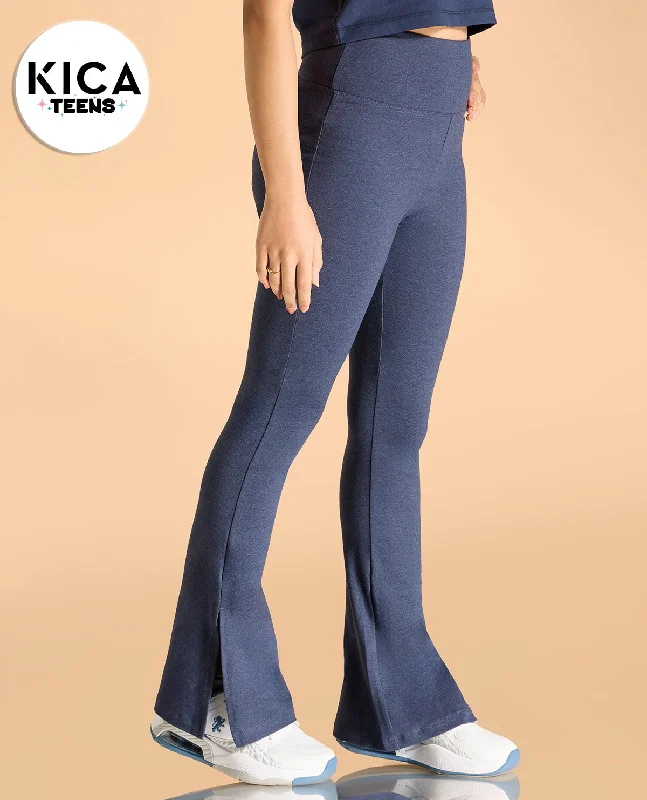 Yoga Bars for Quick Energy -Criss Cross Cotton Flare Pants For Girls