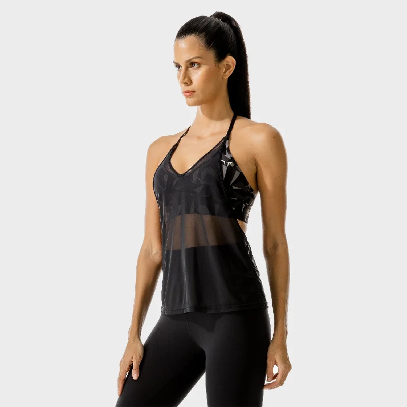 Yoga Bars with Plant Protein -LAB360° 2-in-1 Tank - Black Print