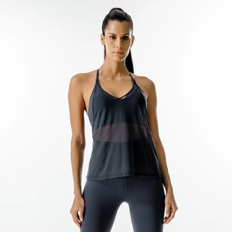 Yoga Bars for Lean Muscle Mass -LAB360° 2-in-1 Tank - Blue Nights
