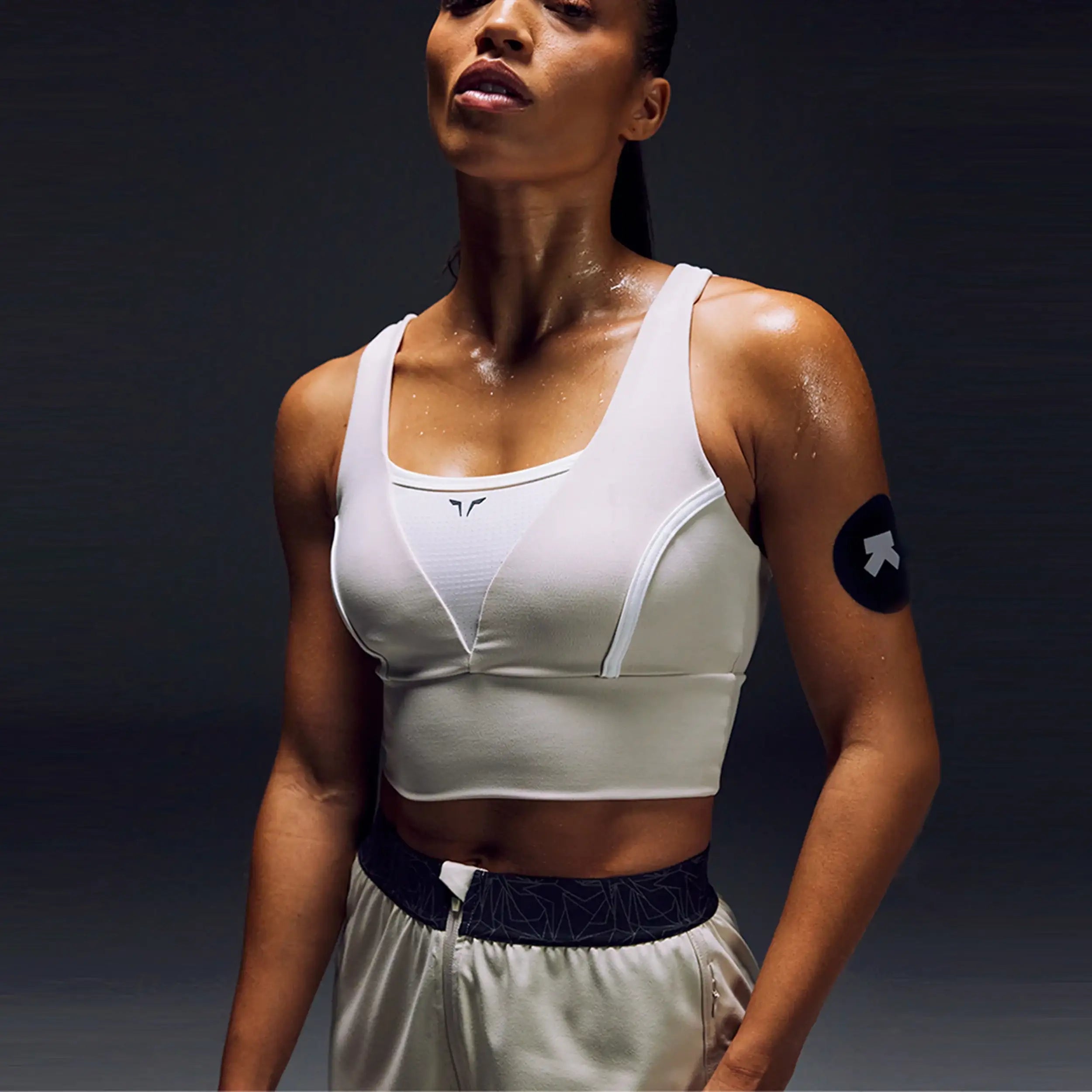 Yoga Bar with Raw Agave -LAB360° Weightlifting Bralette - Gray Morn