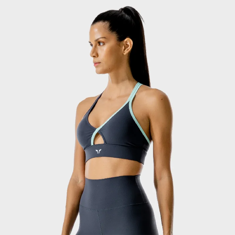Yoga Bar Protein for Weight Loss -LAB360° Wrap Bra - Blue Nights
