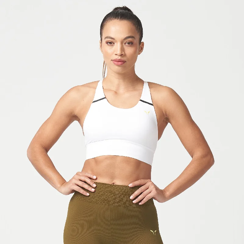 Yoga Bar with Adaptogens for Stress Management -LAB360° Y-Back Bra - White