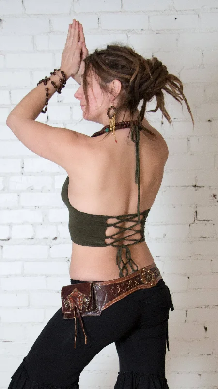 Protein Yoga Bars with Real Fruit -Lace Up Back Halter Bra
