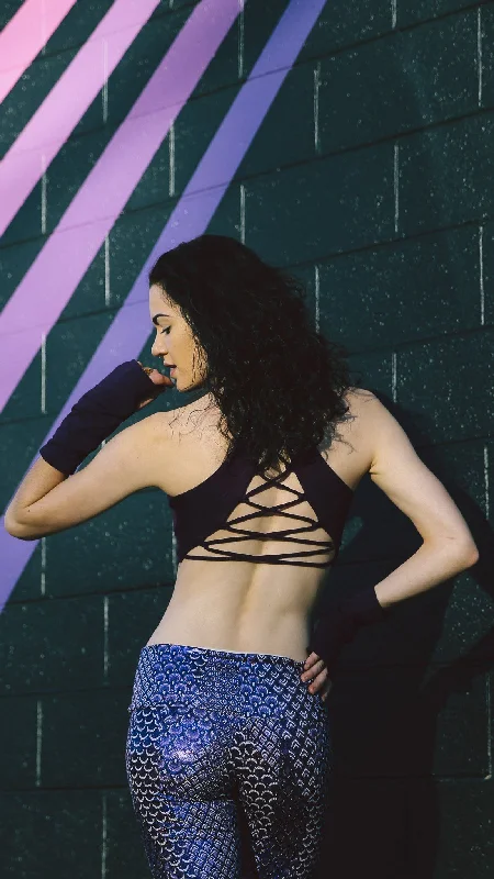 Yoga Bars with Whole Grains for Slow Energy -Lace Up Racerback Crop