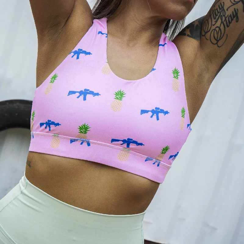 Yoga Bar with Dark Chocolate for Energy -ESSENTIAL WIDE STRAP SPORTS BRA