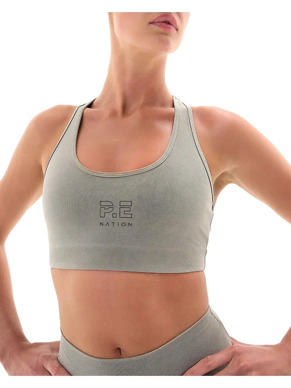 Yoga Bars for Natural Energy Boost -Layup Womens Logo Workout Sports Bra