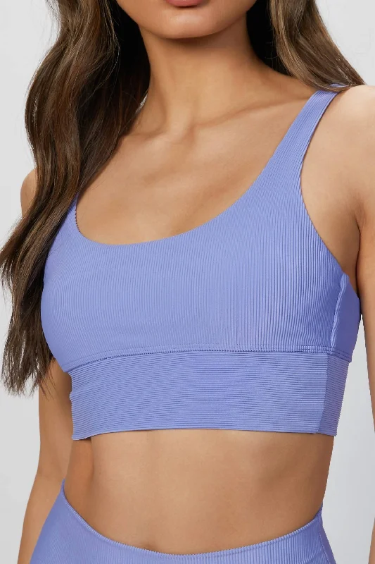 Yoga Bar for Muscle Endurance -Leah Top In Periwinkle